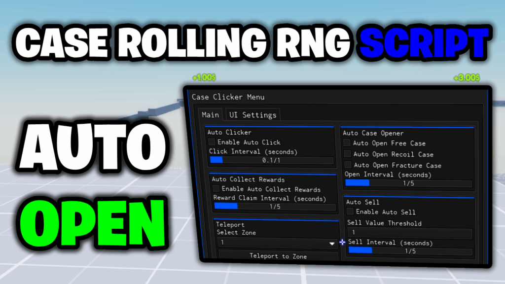 [💎NEW] Case Rolling RNG Script – *Auto Open & Auto Sell* ROBLOX