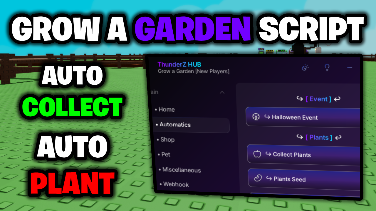 [BEST🎃] Grow A Garden Script – *Auto Farm & Halloween Event* ROBLOX
