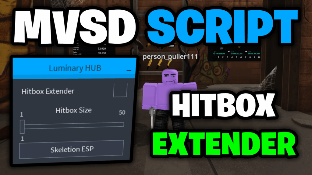 [NO KEY⭐] Murderers VS Sheriffs Duels Script – *Hitbox Extender & Skeletons ESP* ROBLOX
