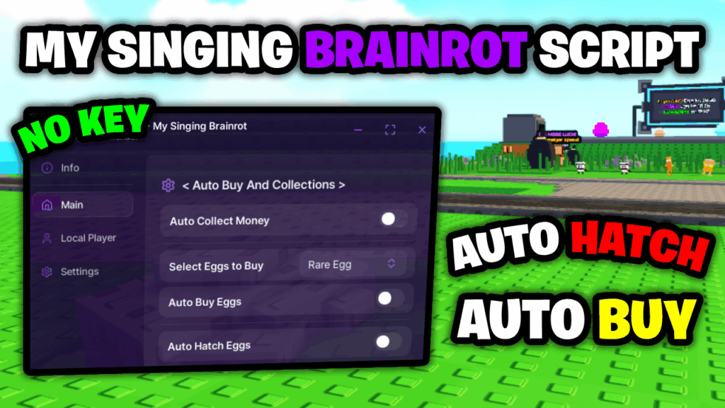 [🎶NO KEY] My Singing Brainrot Script – *Auto Buy & Auto Collect* ROBLOX