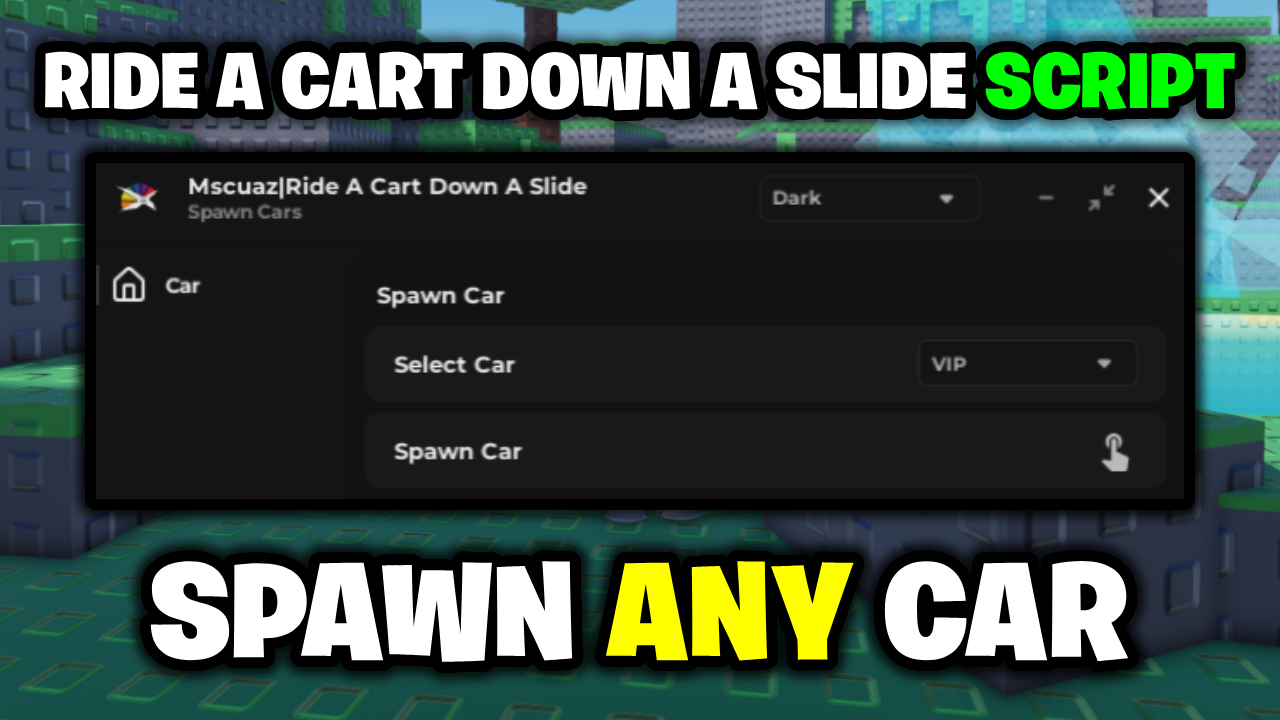 [BEST🛒] Ride A Cart Down A Slide Script – *Spawn Any Car* ROBLOX