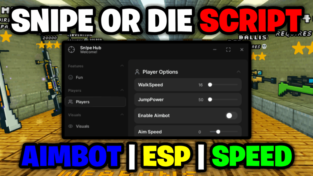 [💎BEST] Snipe Or Die Script – *Aimbot & ESP* [Works On Mobile & PC] ROBLOX