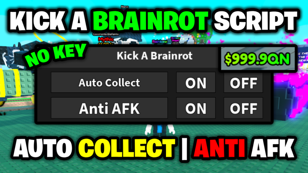 [🔑NO KEY] Kick A Brainrot Script – *Auto Collect & Anti AFK* ROBLOX