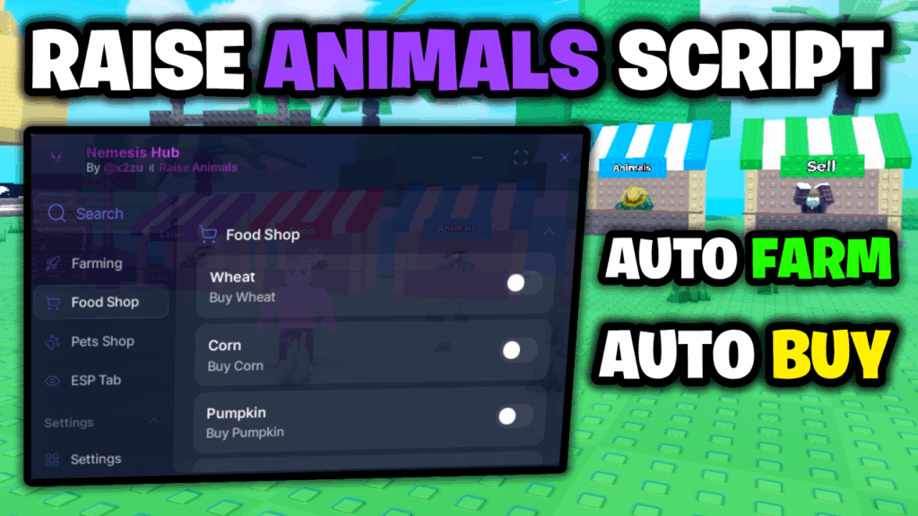 [⭐BEST] Raise Animals Script – *Auto Farm & Auto Buy* ROBLOX (NO KEY!)