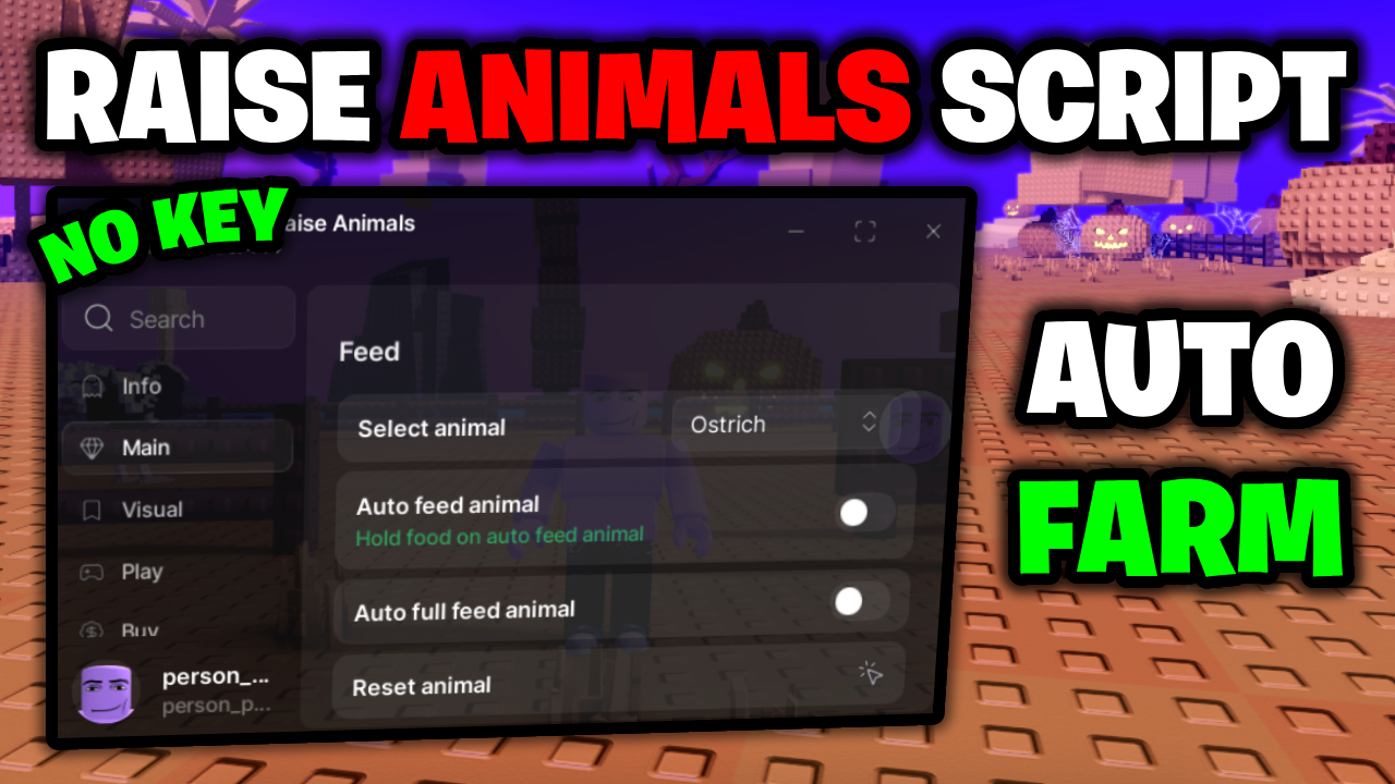[NO KEY🔑] Raise Animals Script – *Auto Farm & Auto Buy* ROBLOX